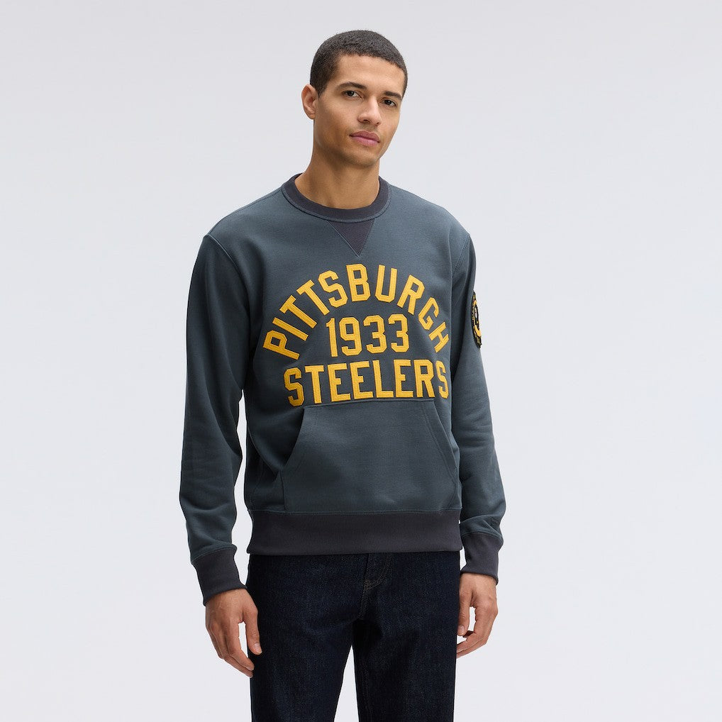 Pittsburgh Steelers IconicFleece Pocket Sweatshirt - Charcoal cheap