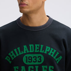 Philadelphia Eagles IconicFleece Short Sleeve Sweatshirt - Black cheap