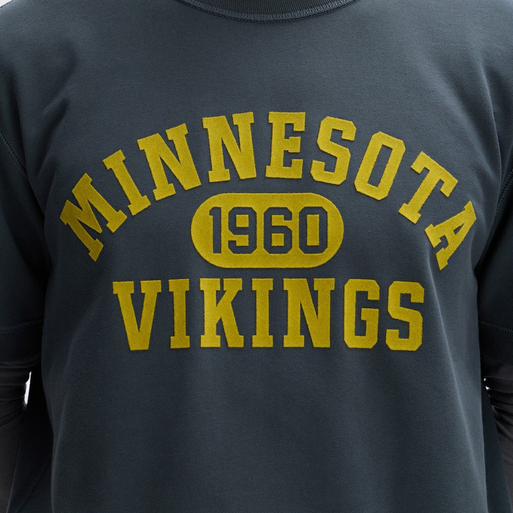 Minnesota Vikings IconicFleece Short Sleeve Sweatshirt - Charcoal cheap