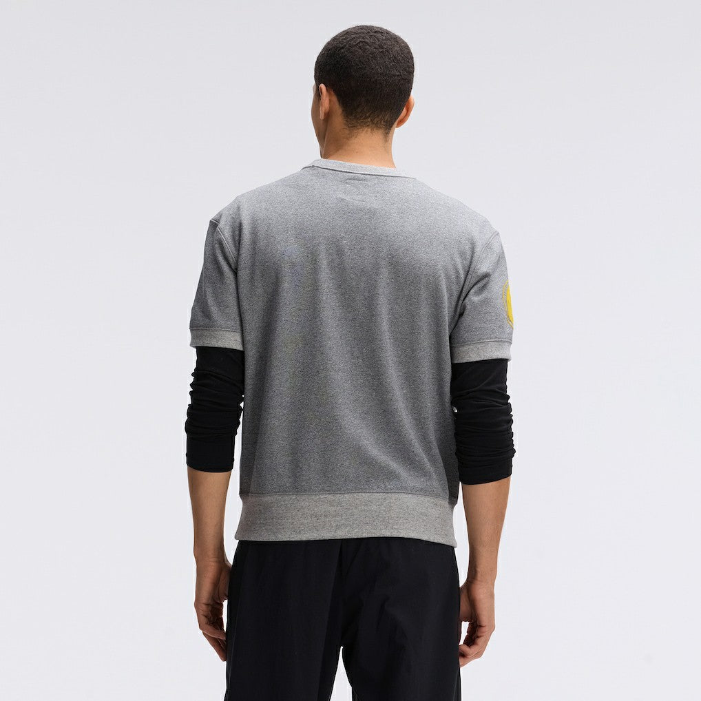 Pittsburgh Steelers IconicFleece Short Sleeve Sweatshirt - Athletic Heather Gray online