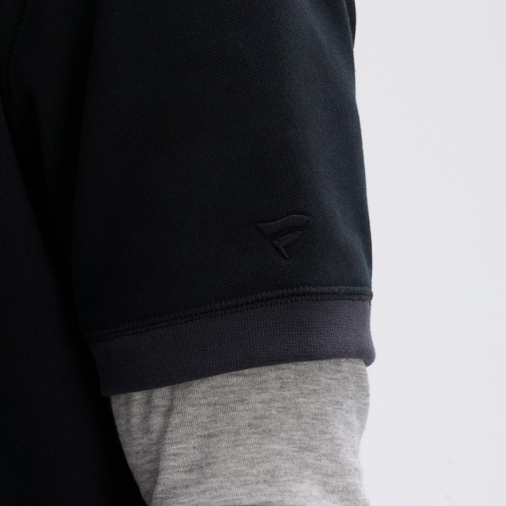 Detroit Lions IconicFleece Short Sleeve Sweatshirt - Black outlet