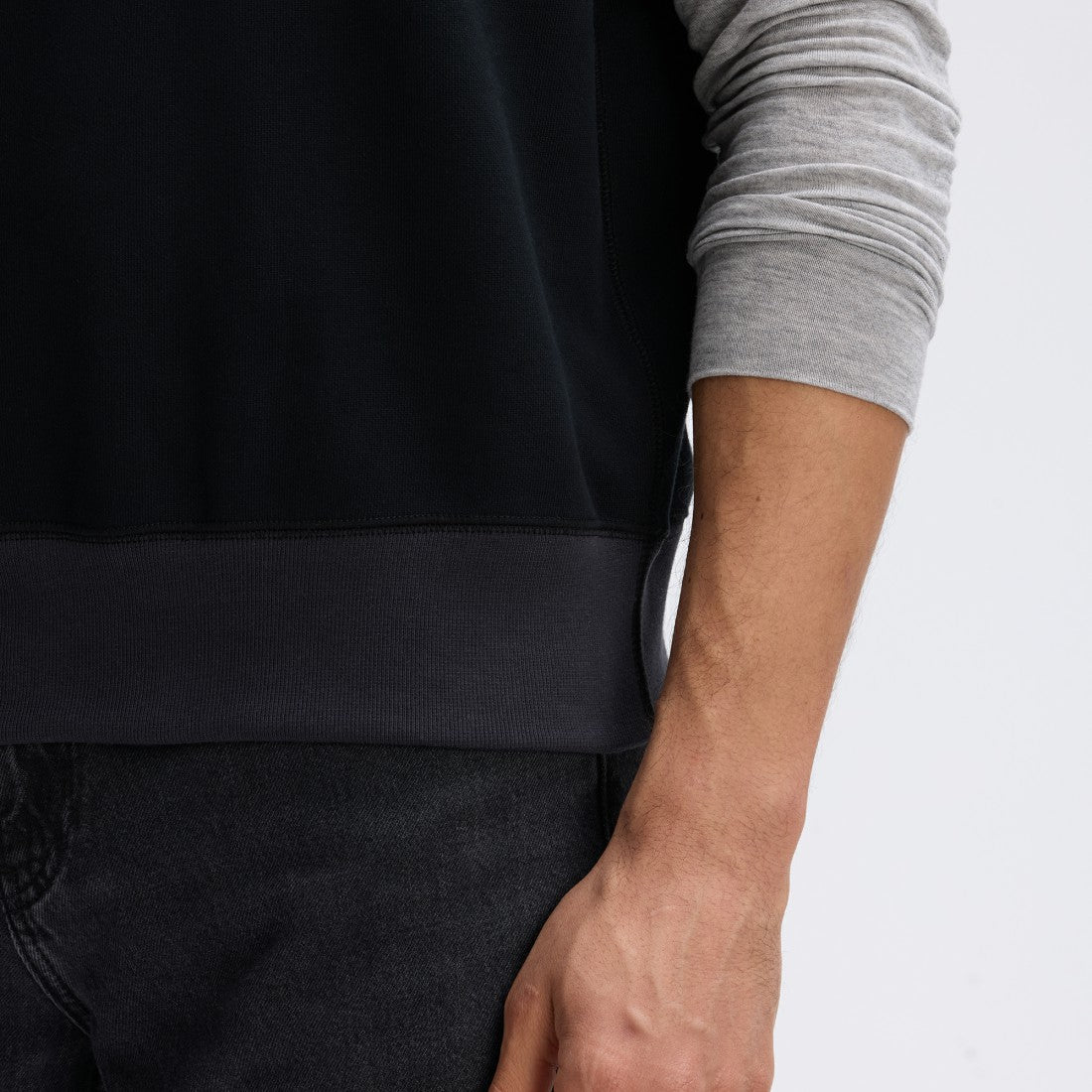 Detroit Lions IconicFleece Short Sleeve Sweatshirt - Black outlet