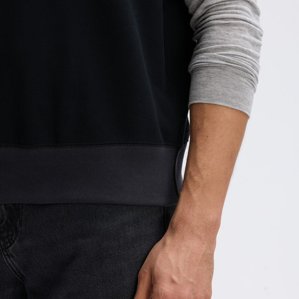 Detroit Lions IconicFleece Short Sleeve Sweatshirt - Black outlet