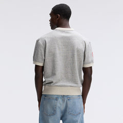 San Francisco 49ers IconicFleece Short Sleeve Sweatshirt - Heather Gray discount