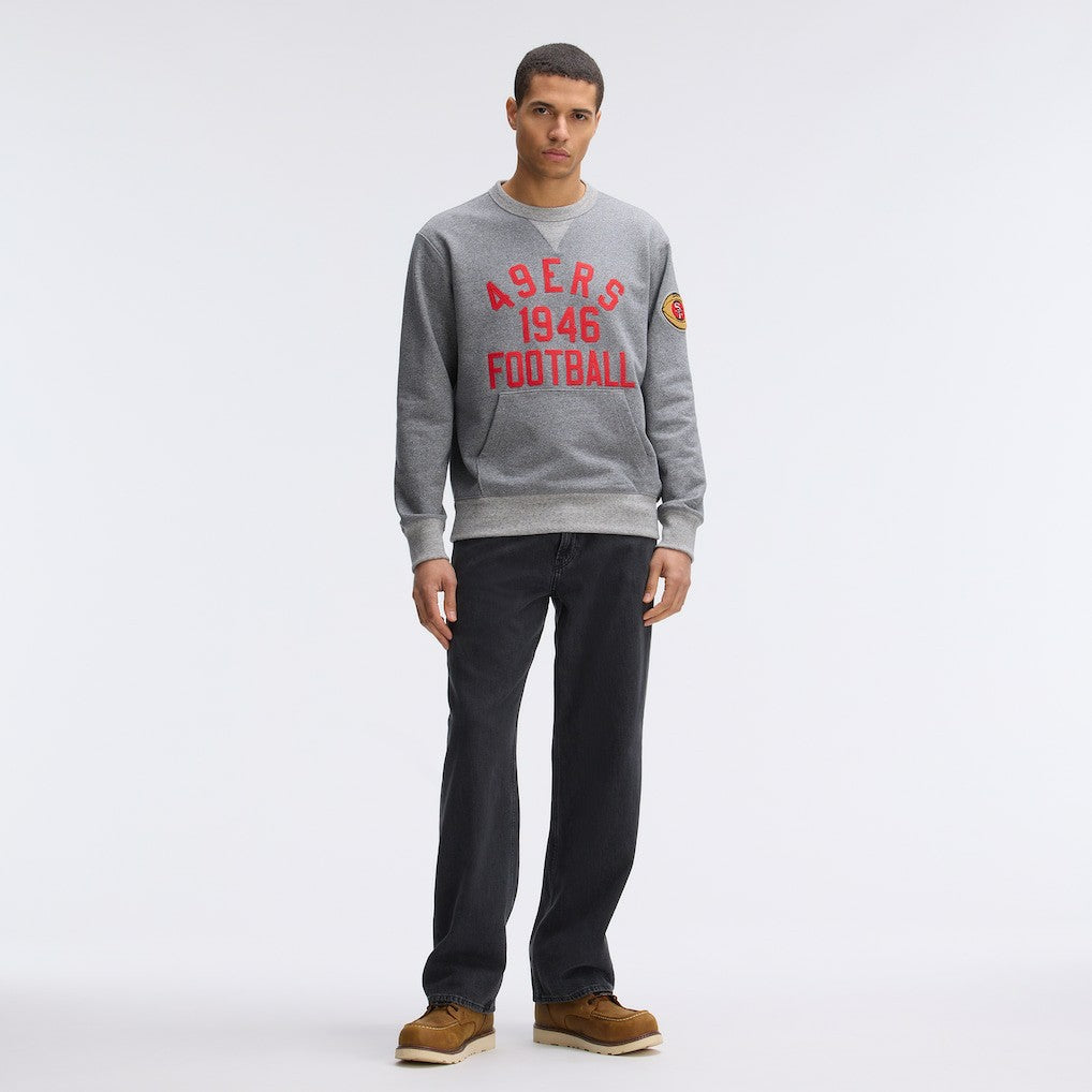 San Francisco 49ers IconicFleece Pocket Sweatshirt - Athletic Heather Gray online