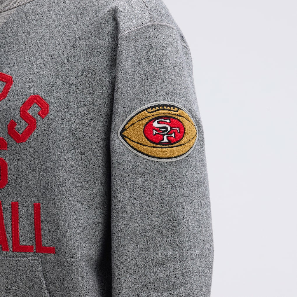 San Francisco 49ers IconicFleece Pocket Sweatshirt - Athletic Heather Gray online