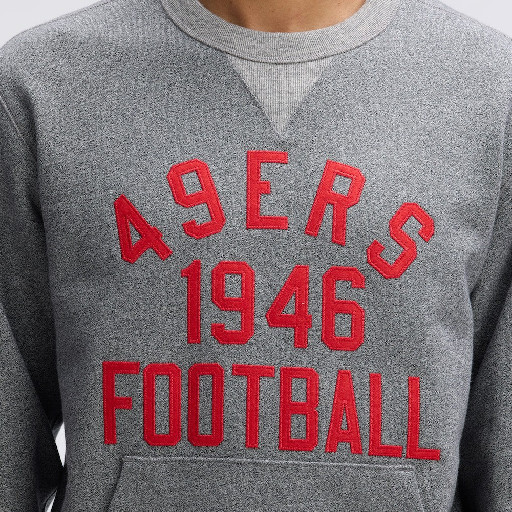 San Francisco 49ers IconicFleece Pocket Sweatshirt - Athletic Heather Gray online