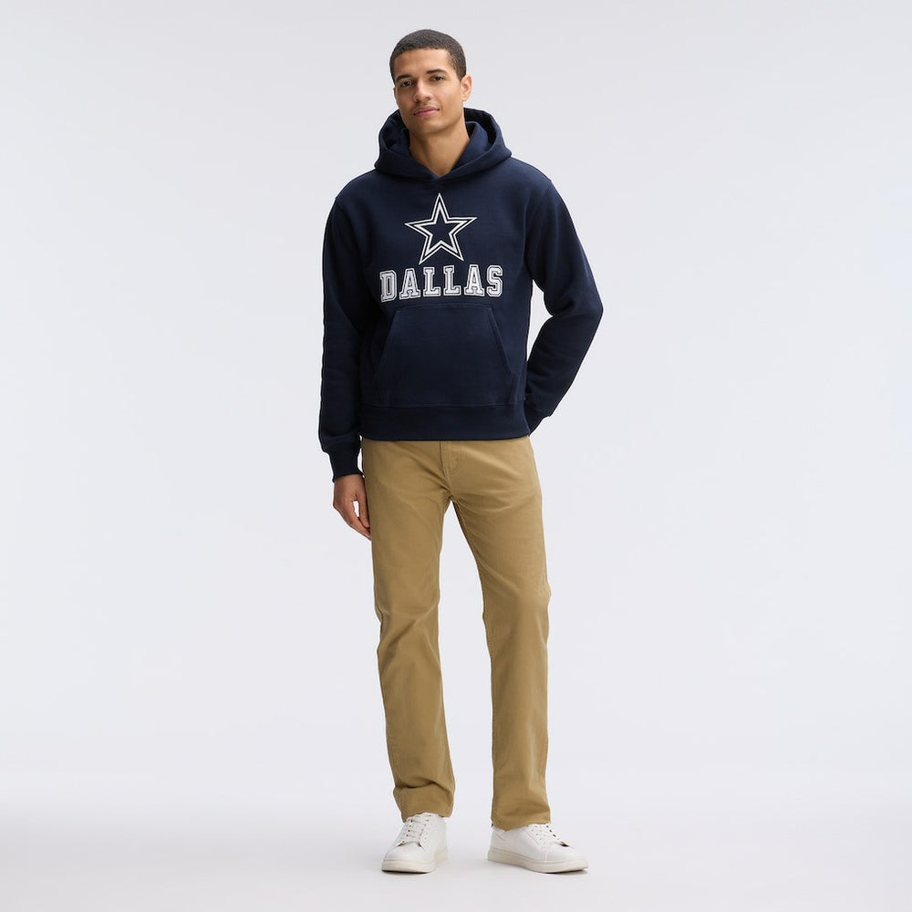 Dallas Cowboys IconicFleece Flocked Hoodie - Navy on sale