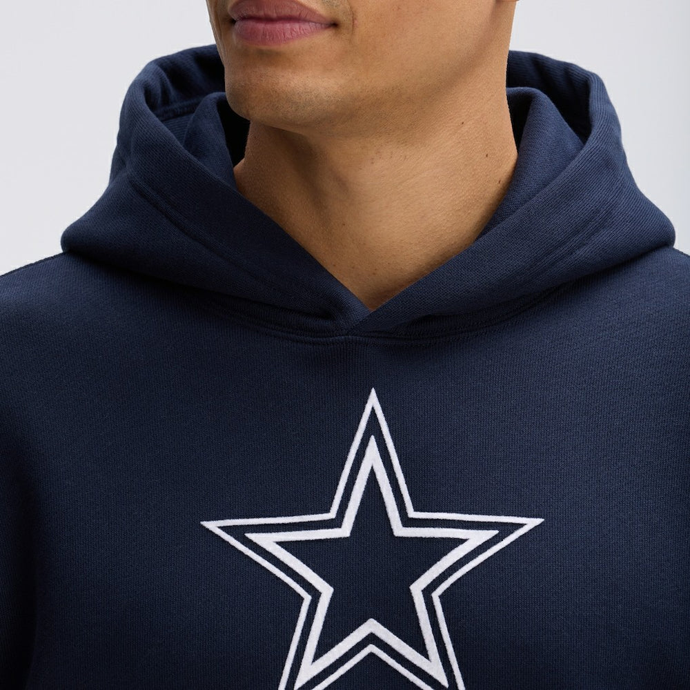 Dallas Cowboys IconicFleece Flocked Hoodie - Navy on sale