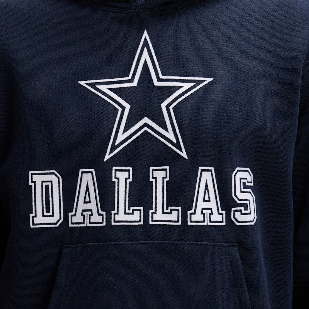 Dallas Cowboys IconicFleece Flocked Hoodie - Navy on sale