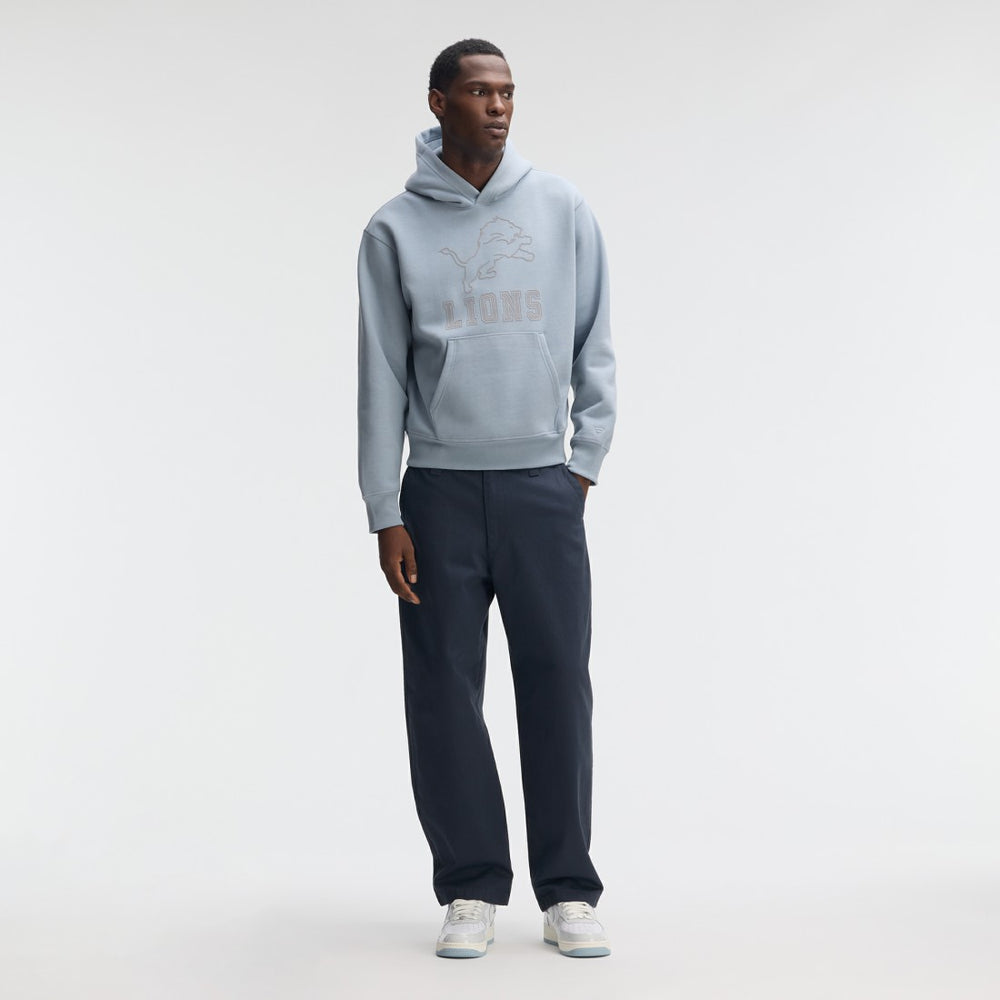 Detroit Lions IconicFleece Flocked Hoodie - Light Blue online