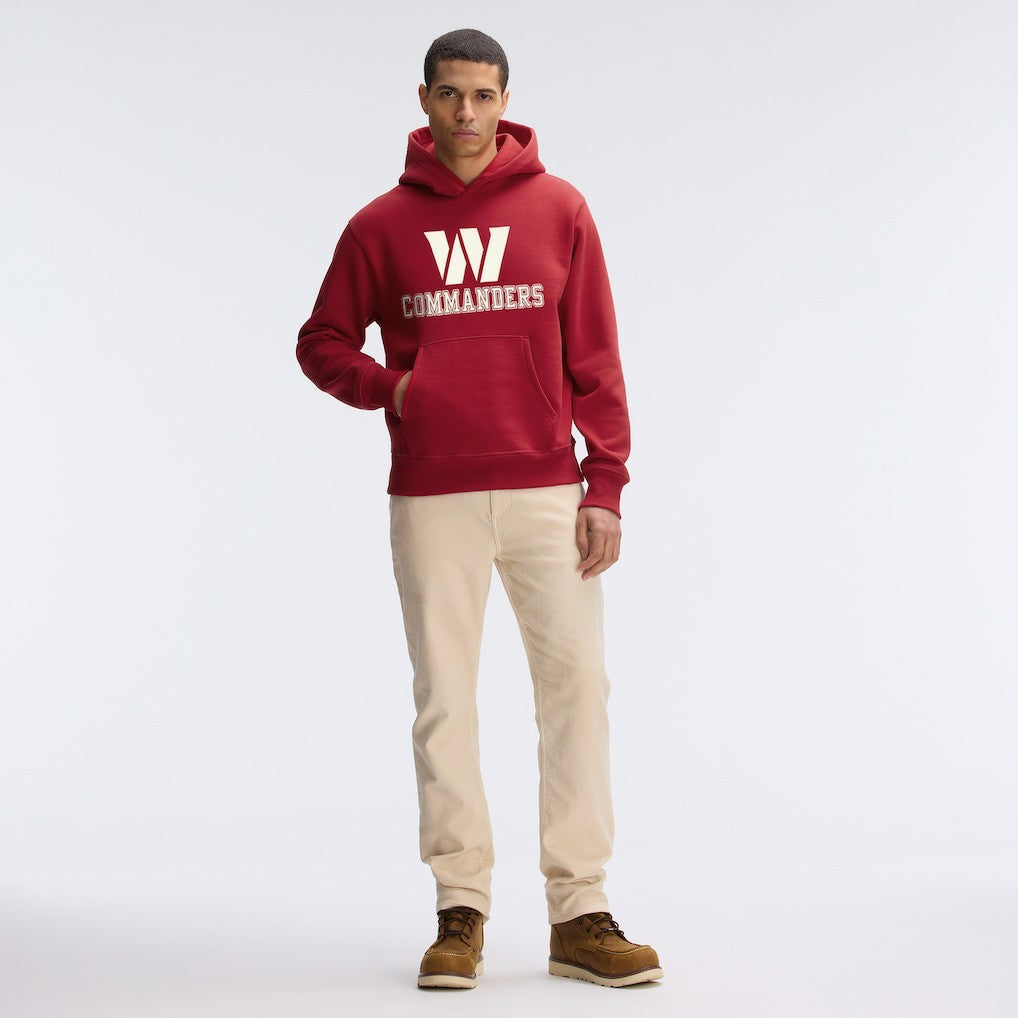 Washington Commanders IconicFleece Flocked Hoodie - Burgundy for sale