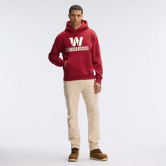 Washington Commanders IconicFleece Flocked Hoodie - Burgundy for sale