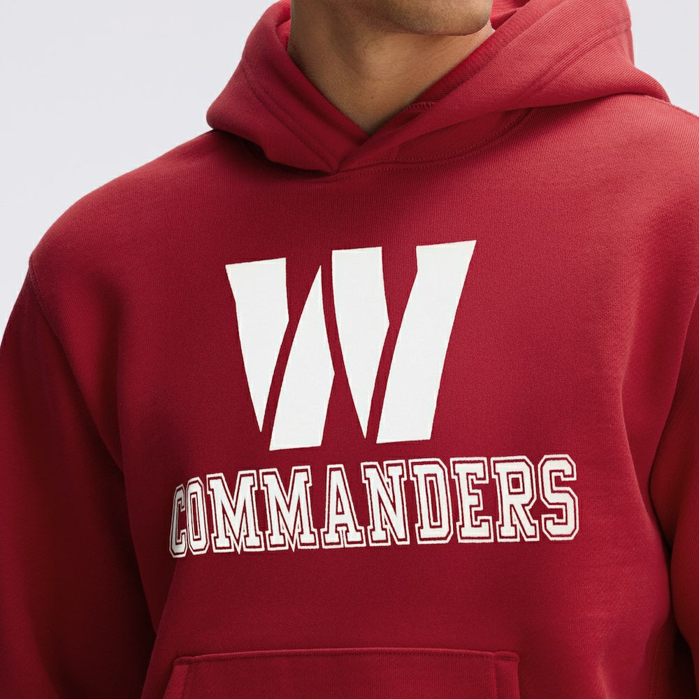 Washington Commanders IconicFleece Flocked Hoodie - Burgundy for sale