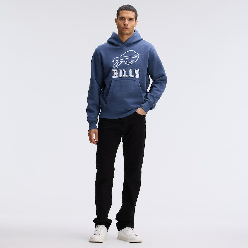 Buffalo Bills IconicFleece Flocked Hoodie - Royal on sale