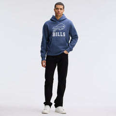 Buffalo Bills IconicFleece Flocked Hoodie - Royal on sale