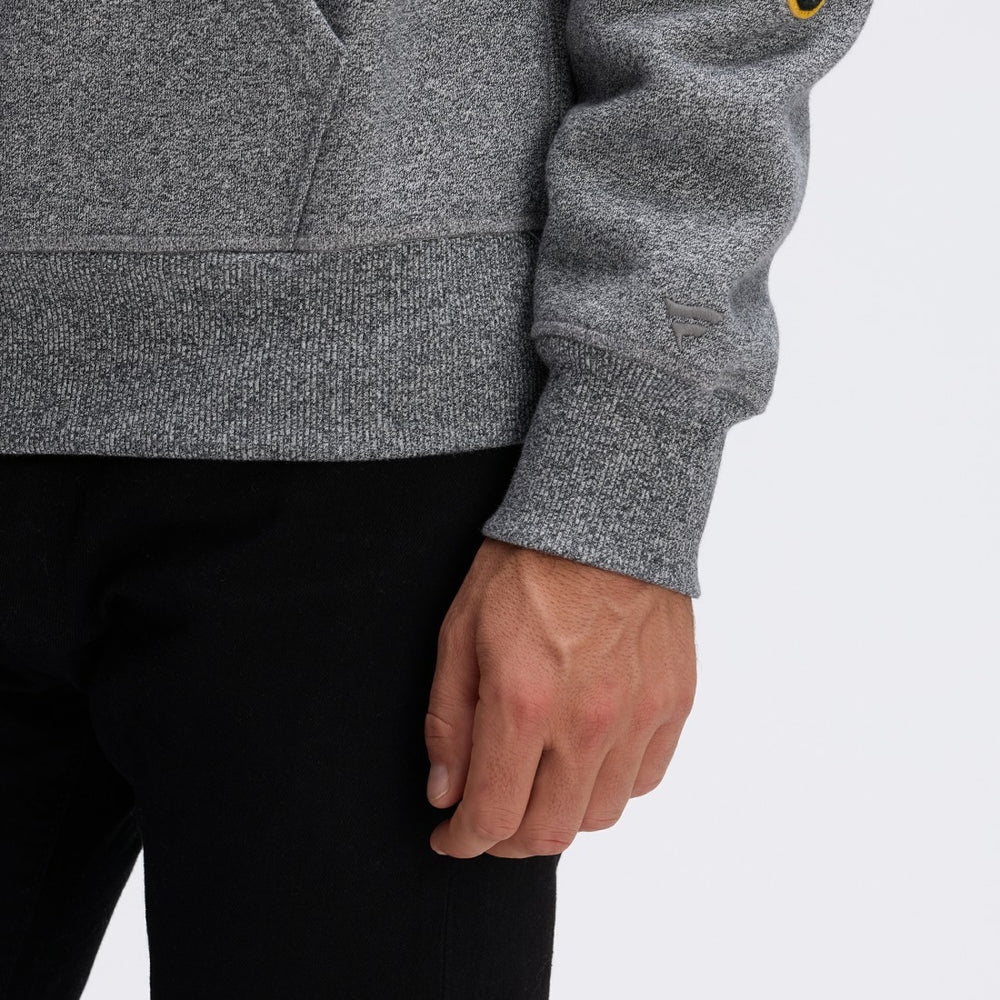 Green Bay Packers IconicFleece Letterman Hoodie - Athletic Heather Gray cheap
