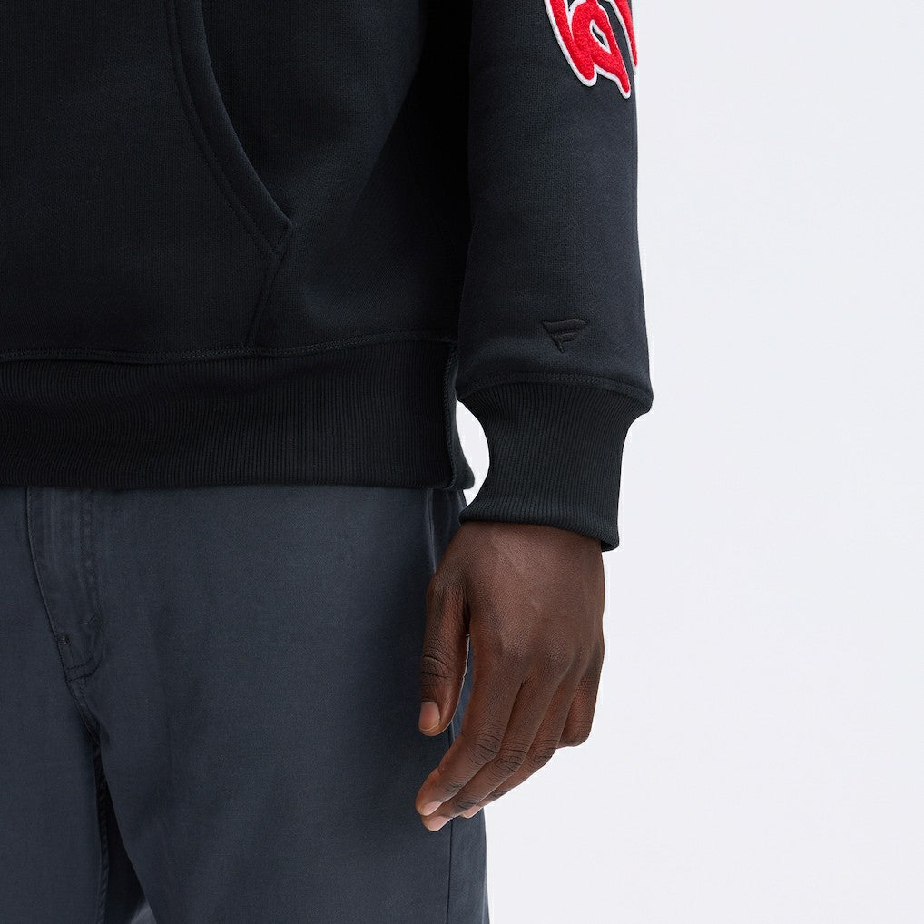 Kansas City Chiefs IconicFleece Letterman Hoodie - Black for sale