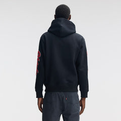 Kansas City Chiefs IconicFleece Letterman Hoodie - Black for sale