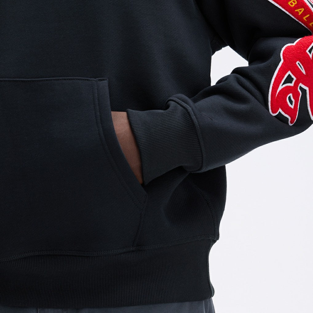 Kansas City Chiefs IconicFleece Letterman Hoodie - Black for sale