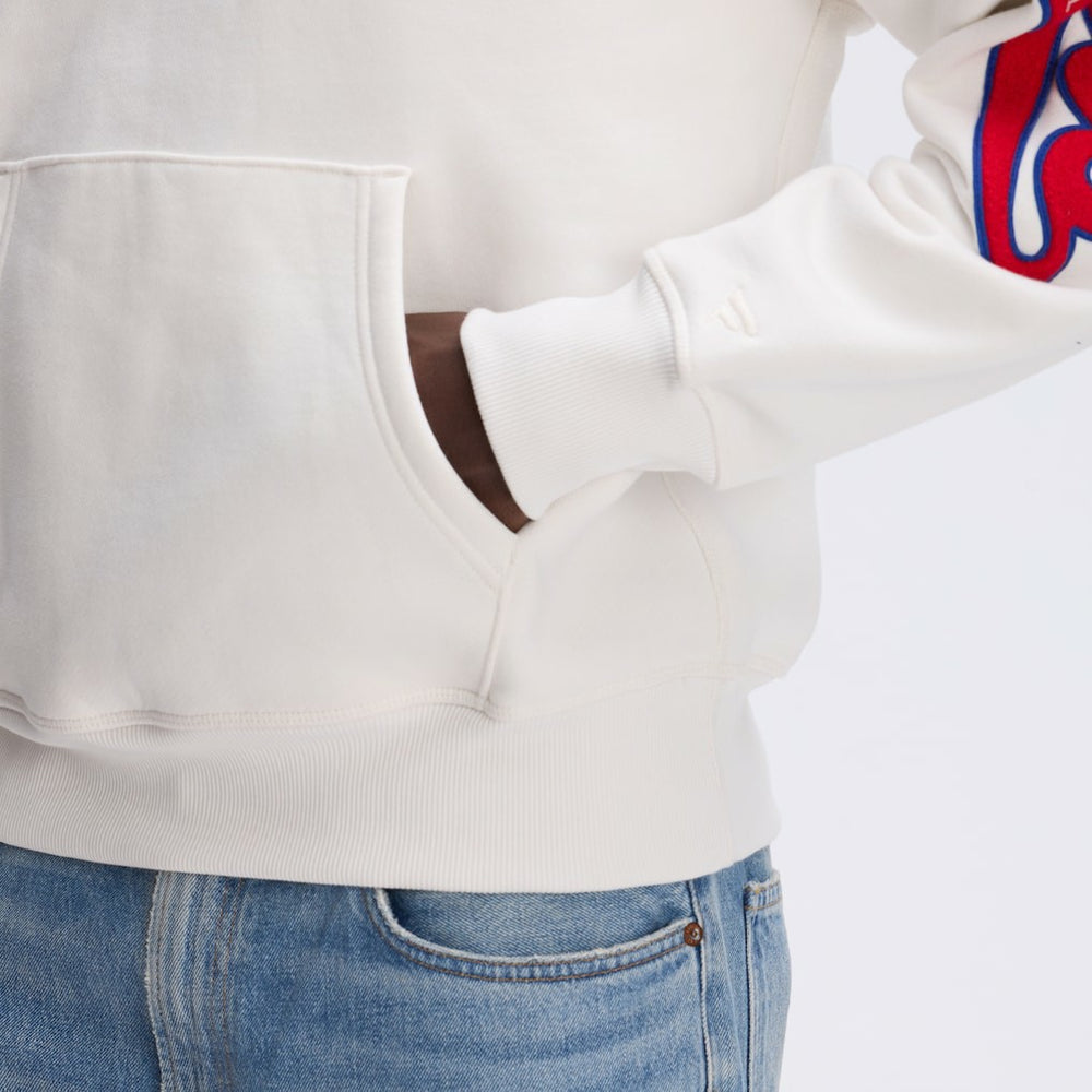 Buffalo Bills IconicFleece Letterman Hoodie - Oatmeal on sale