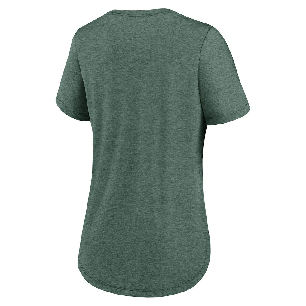 New York Jets Women's The City Never Sleeps Tri-Blend T-Shirt - Heather Green | Nike discount