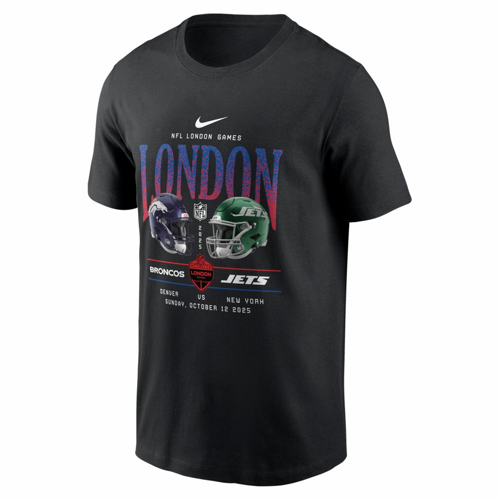 Denver Broncos vs. New York Jets International Games London 2025 T-Shirt - Black | Nike cheap