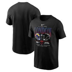 Los Angeles Rams vs. Jacksonville Jaguars International Games London 2025 T-Shirt - Black | Nike for sale