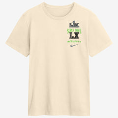 Seattle Seahawks Super Bowl LX Champions Long Ball T-Shirt - Natural | Nike for sale