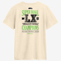 Seattle Seahawks Super Bowl LX Champions Long Ball T-Shirt - Natural | Nike for sale