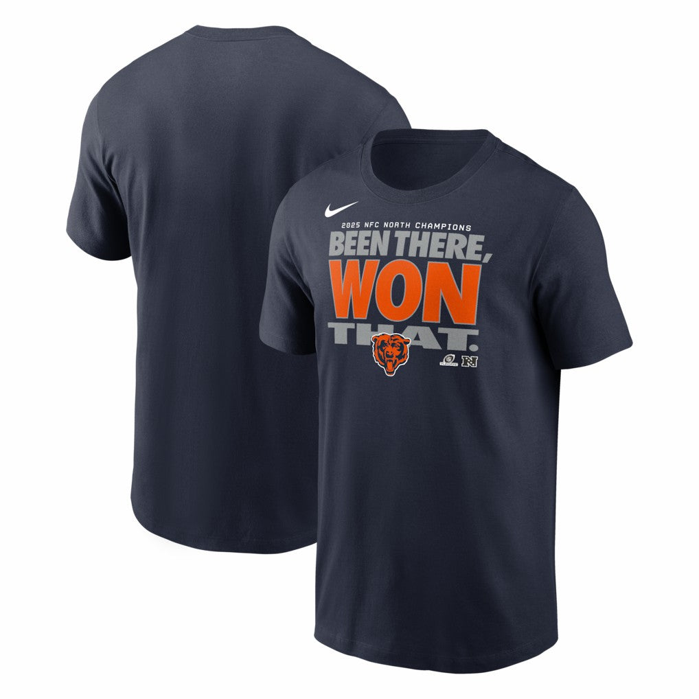 Chicago Bears 2025 NFC North Division Champions Locker Room Trophy Collection T-Shirt - Navy | Nike cheap