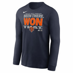 Chicago Bears 2025 NFC North Division Champions Locker Room Trophy Collection Long Sleeve T-Shirt - Navy | Nike for sale