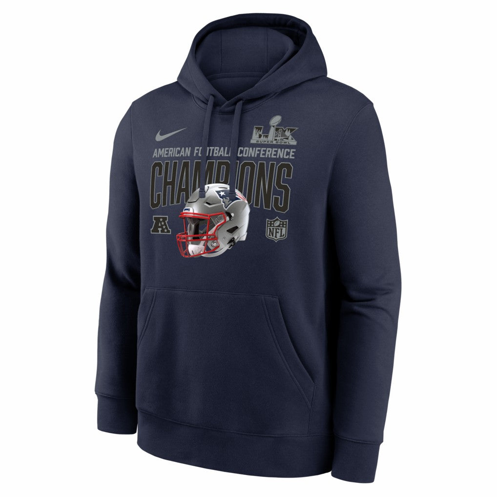New England Patriots 2025 AFC Champions Glory Shield Hoodie - Navy | Nike sale