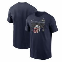 New England Patriots 2025 AFC Champions Glory Shield T-Shirt - Navy | Nike outlet