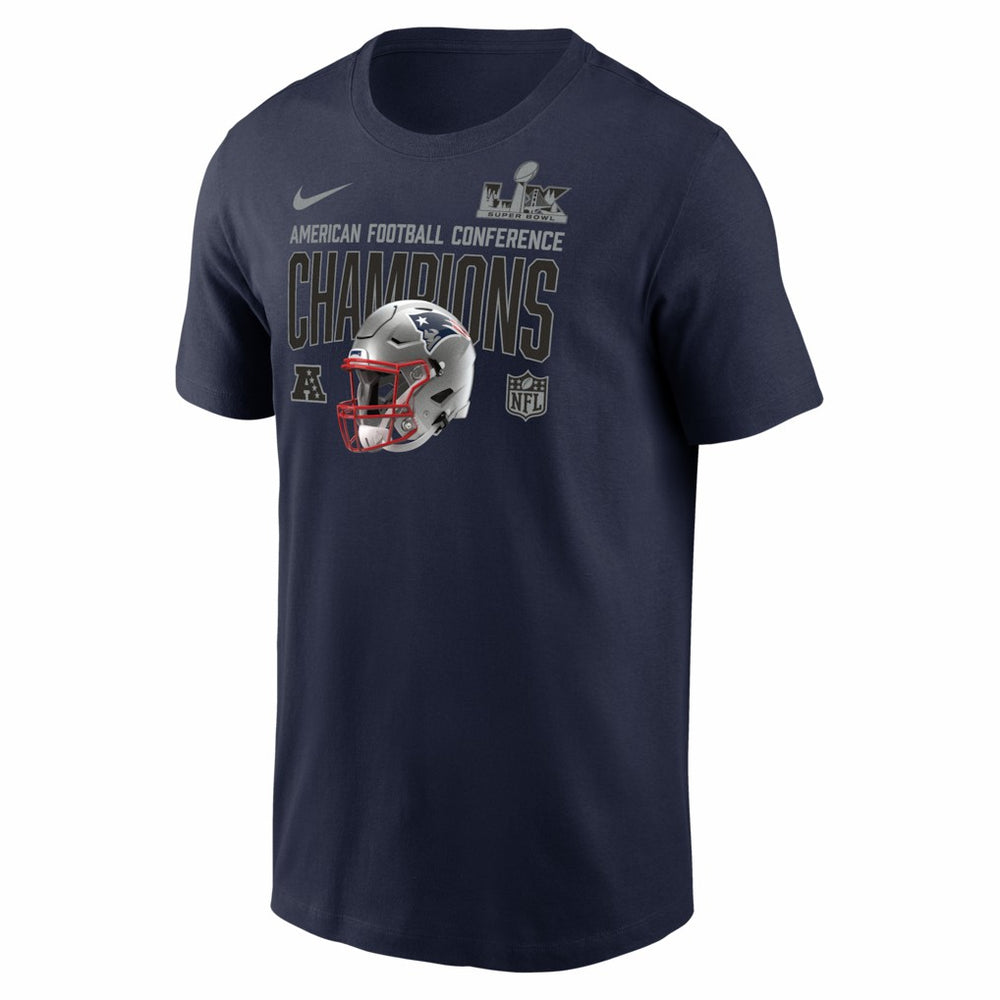 New England Patriots 2025 AFC Champions Glory Shield T-Shirt - Navy | Nike outlet