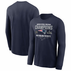 New England Patriots 2025 AFC Champions Team Nation Long Sleeve T-Shirt - Navy | Nike cheap