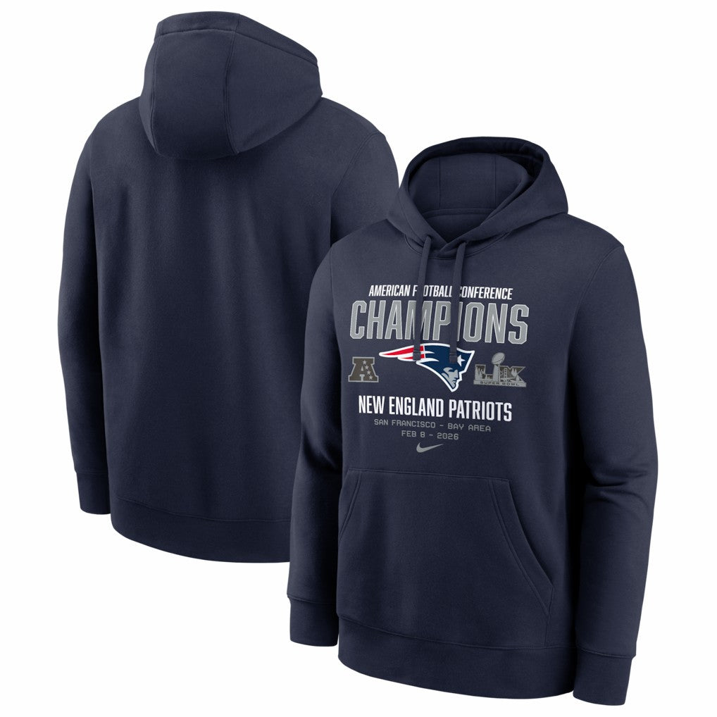 New England Patriots 2025 AFC Champions Team Nation Hoodie - Navy | Nike discount