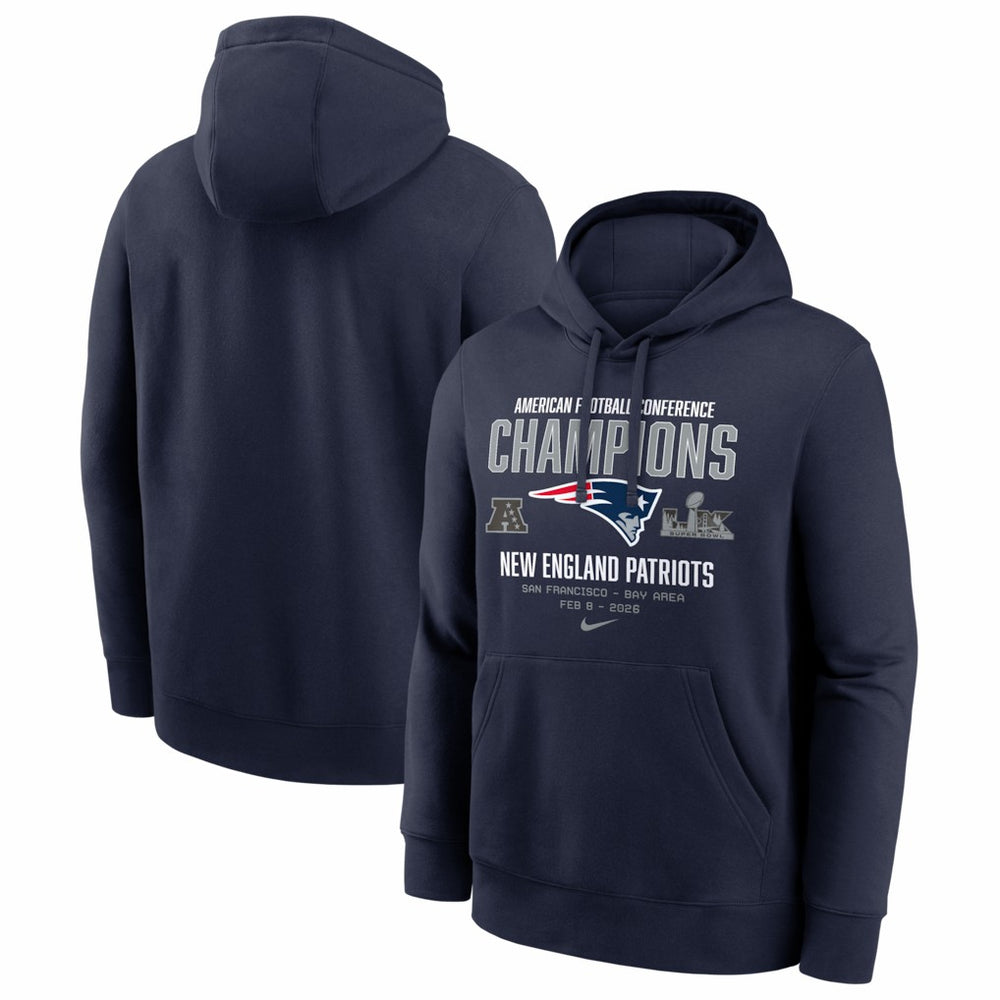 New England Patriots 2025 AFC Champions Team Nation Hoodie - Navy | Nike discount