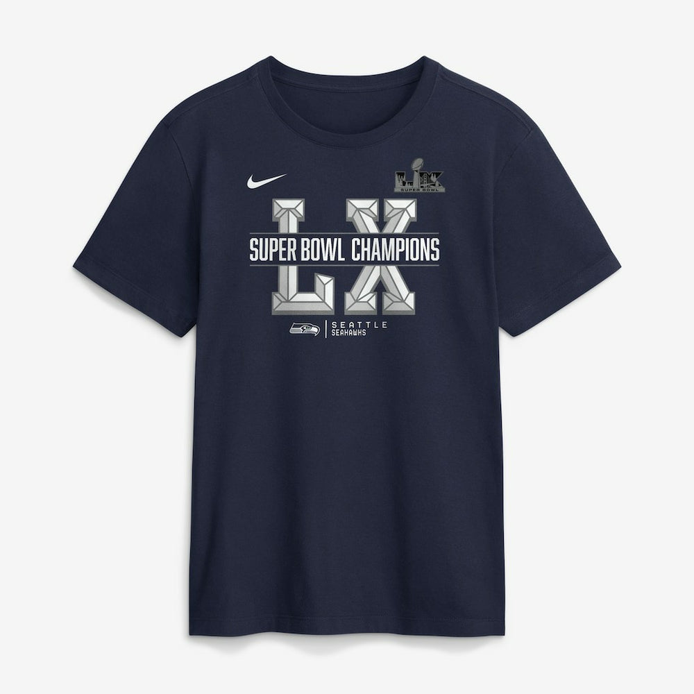 Seattle Seahawks Super Bowl LX Champions Sacrifice T-Shirt - College Navy | Nike online
