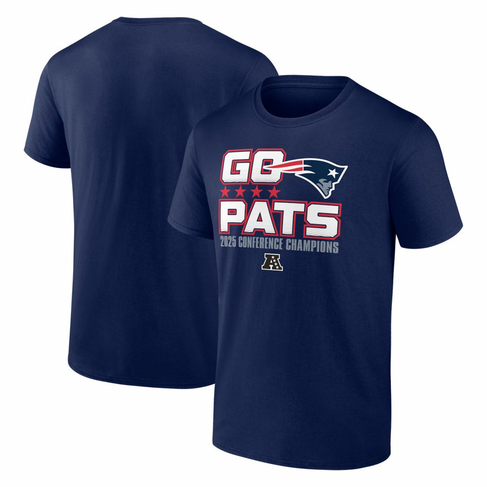 New England Patriots 2025 AFC Champions Hometown T-Shirt - Navy for sale