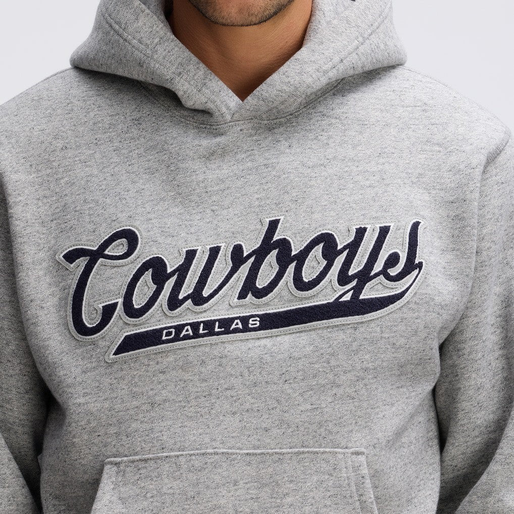 Dallas Cowboys IconicFleece Tipped Hoodie - Heather Gray online
