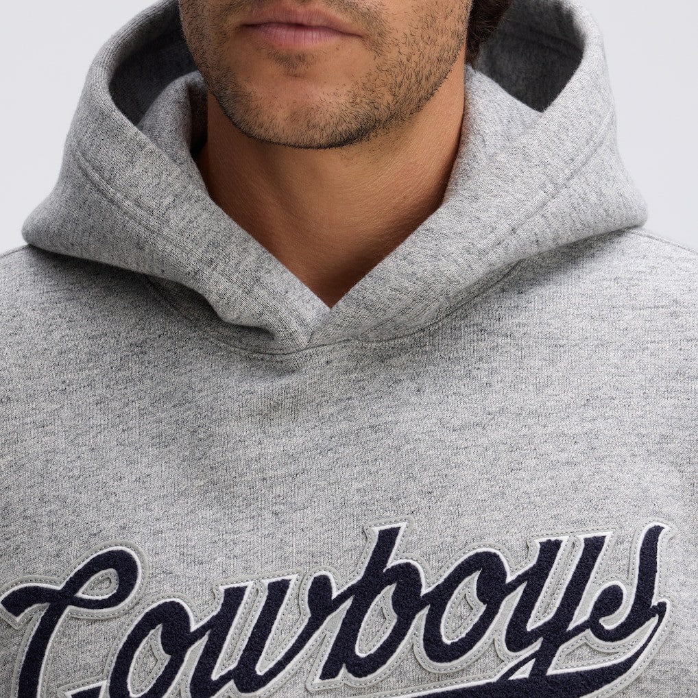 Dallas Cowboys IconicFleece Tipped Hoodie - Heather Gray online
