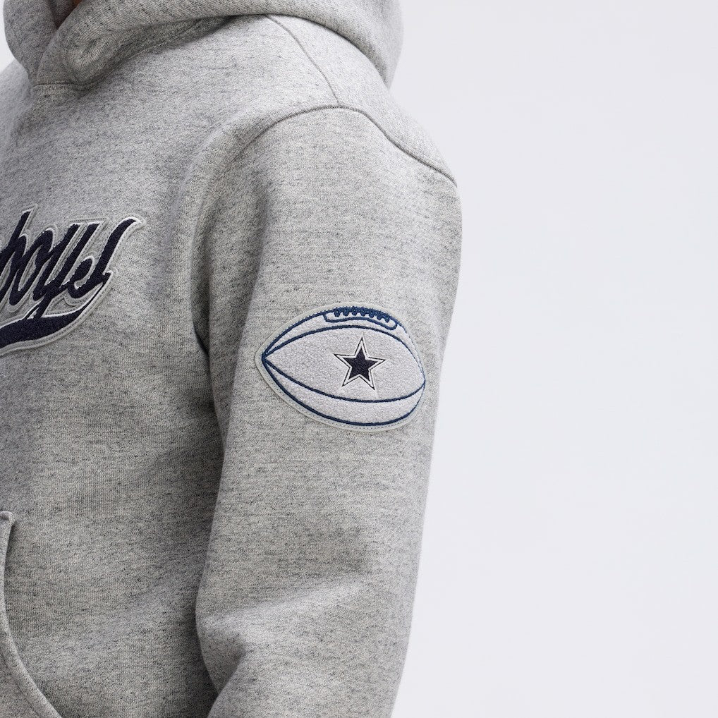 Dallas Cowboys IconicFleece Tipped Hoodie - Heather Gray online