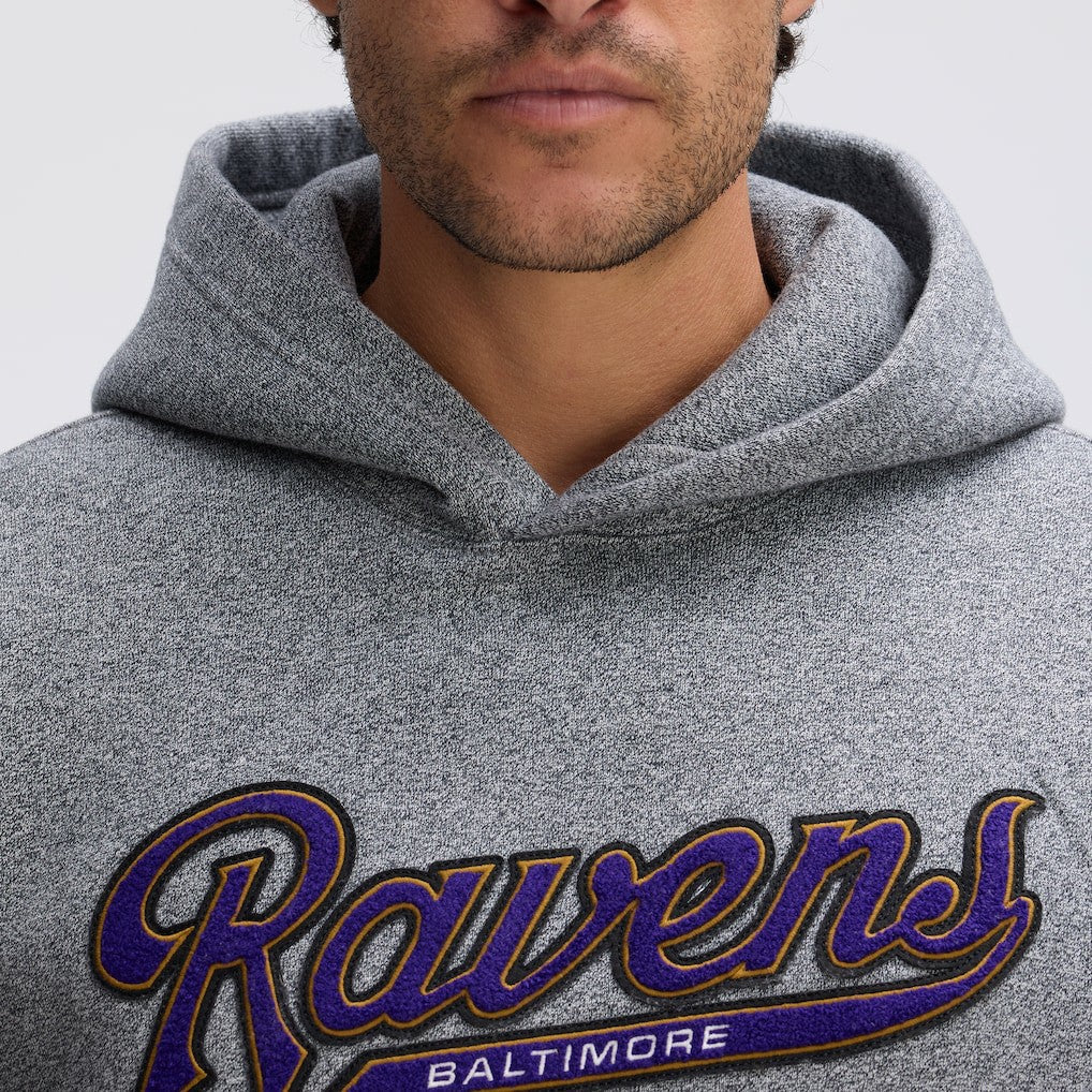Baltimore Ravens IconicFleece Tipped Hoodie - Athletic Heather Gray online