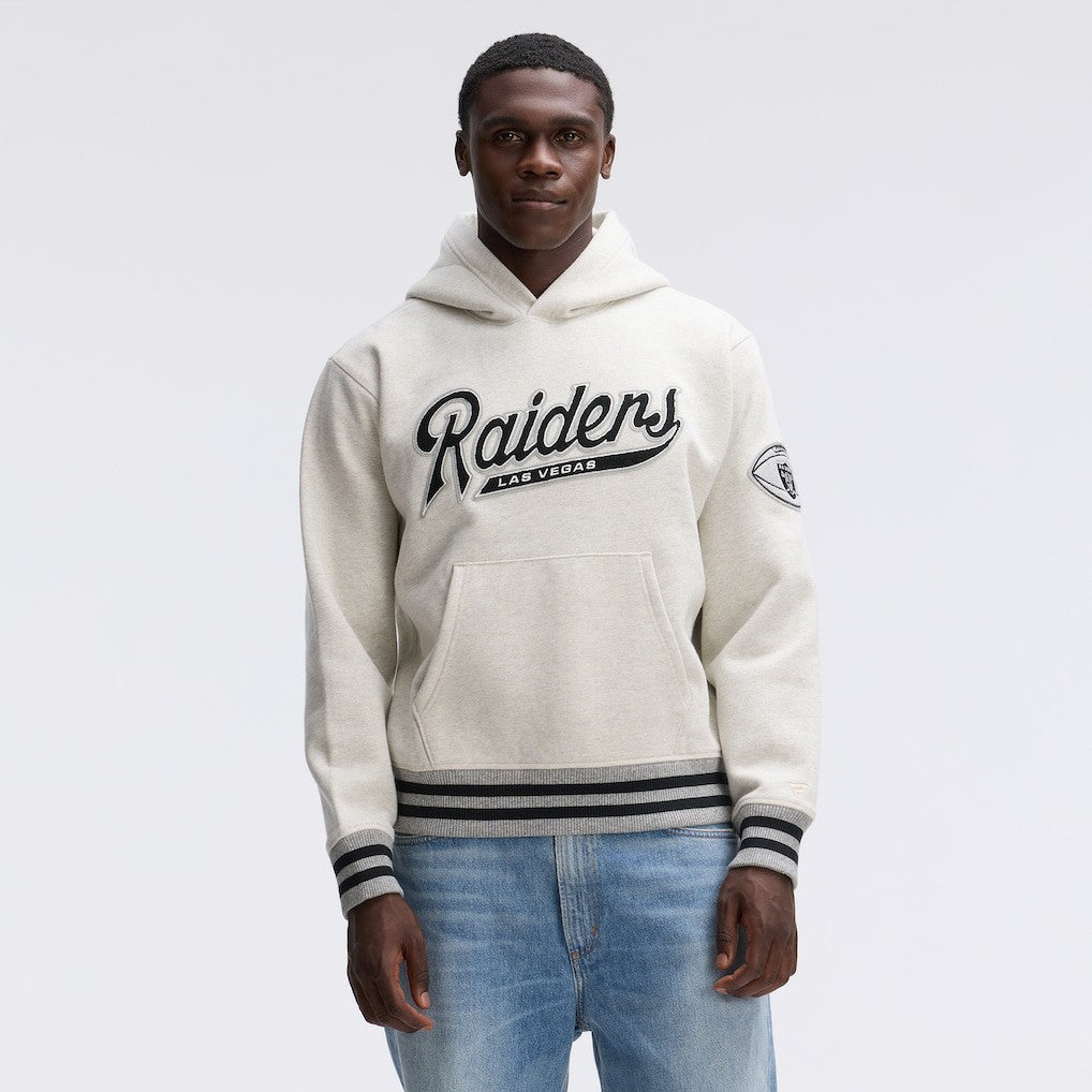 Las Vegas Raiders IconicFleece Tipped Hoodie - Oatmeal sale