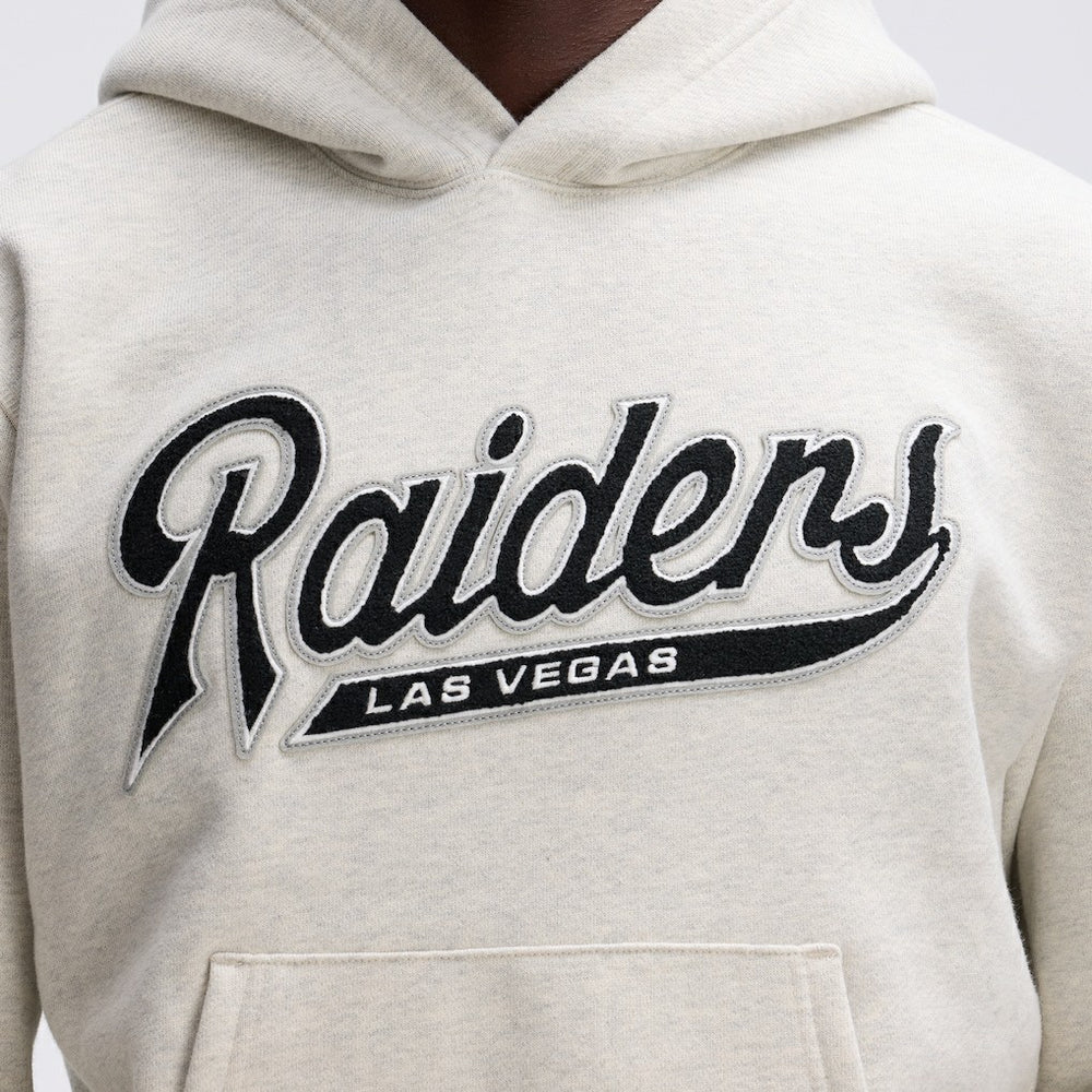 Las Vegas Raiders IconicFleece Tipped Hoodie - Oatmeal sale