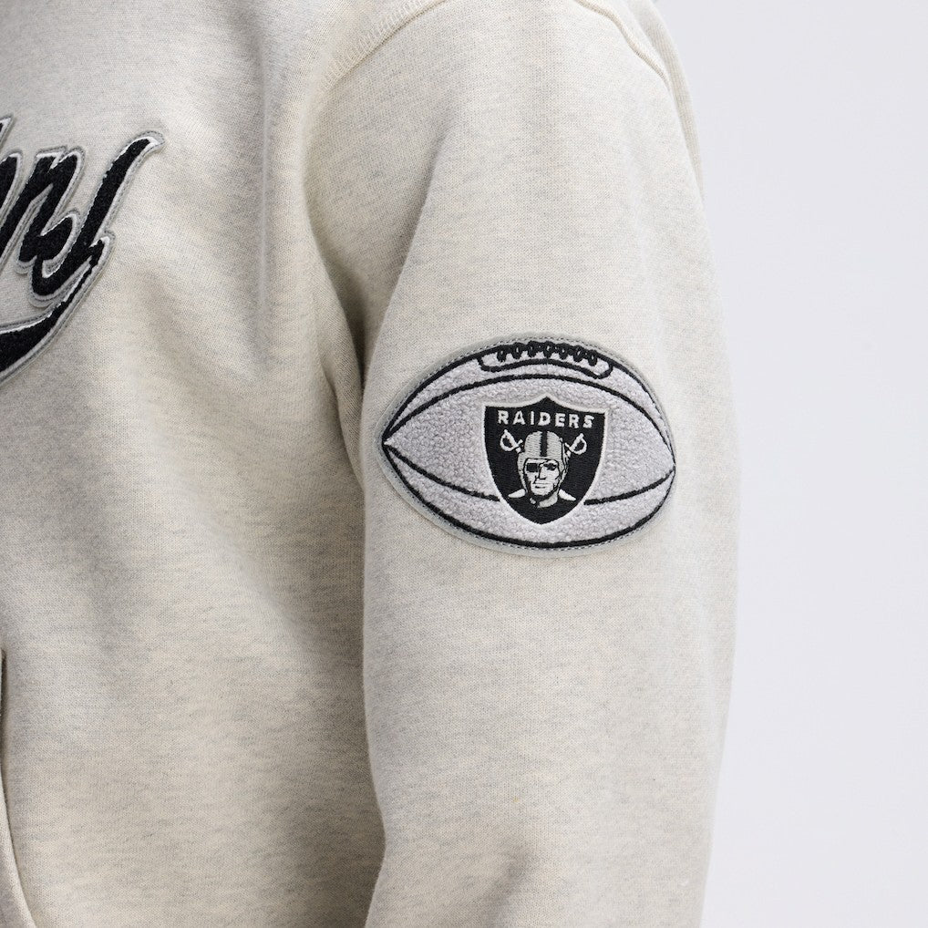 Las Vegas Raiders IconicFleece Tipped Hoodie - Oatmeal sale