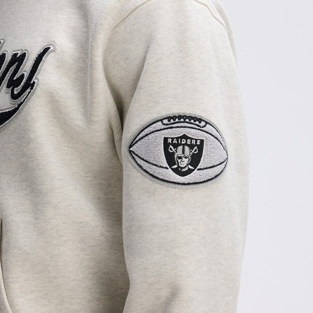Las Vegas Raiders IconicFleece Tipped Hoodie - Oatmeal sale