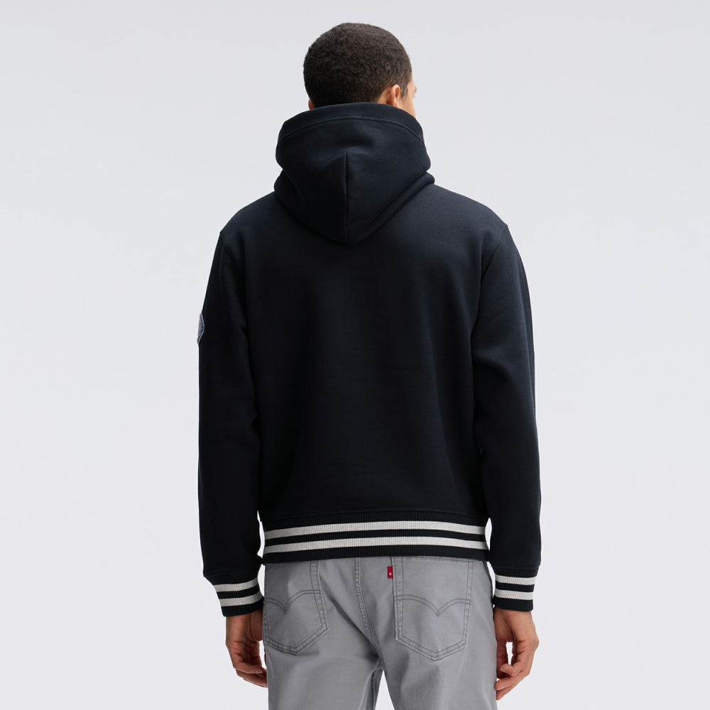 Detroit Lions IconicFleece Tipped Hoodie - Black cheap