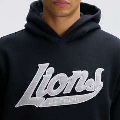 Detroit Lions IconicFleece Tipped Hoodie - Black cheap